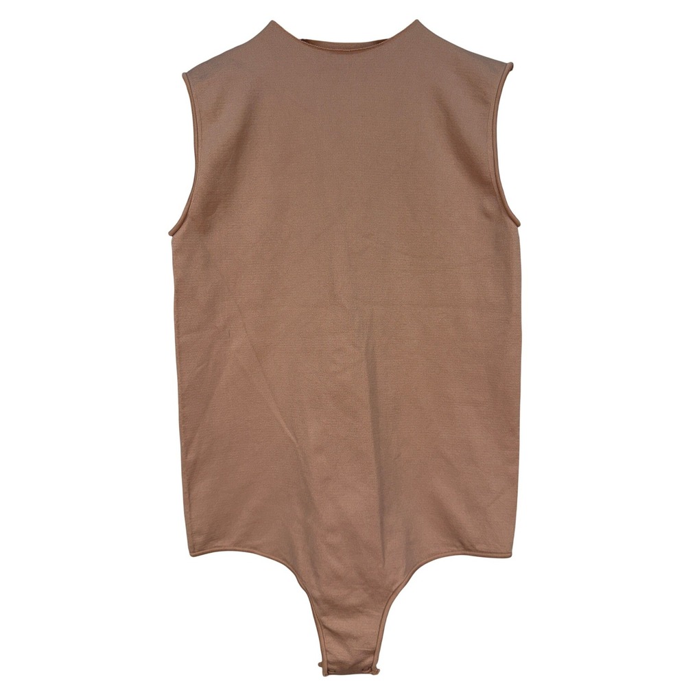 SKIMS Seamless Sculpt High Neck Sleeveless Bodysuit Clay Tan S/M